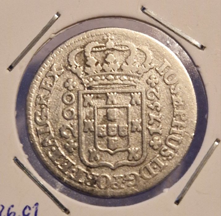 Moeda de prata 12 vinténs 1752 D. José I