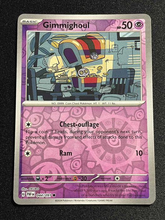 Carta Pokémon Gimmighoul 44/91 Paldean Fates