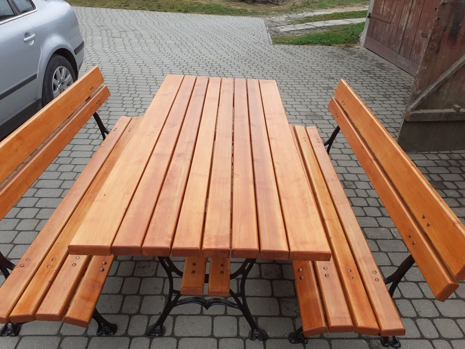 Meble ogrodowe Ławki ogrodowe nogi żeliwne