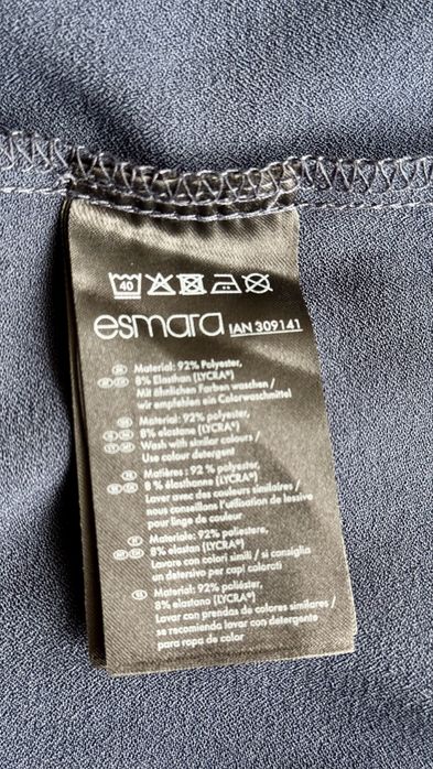 Sukienka Esmara 38 M granatowa prosta klasyczna casual