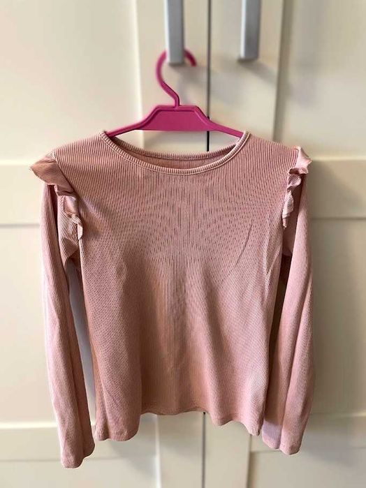 Bluzeczka w prążki z falbankami H&M