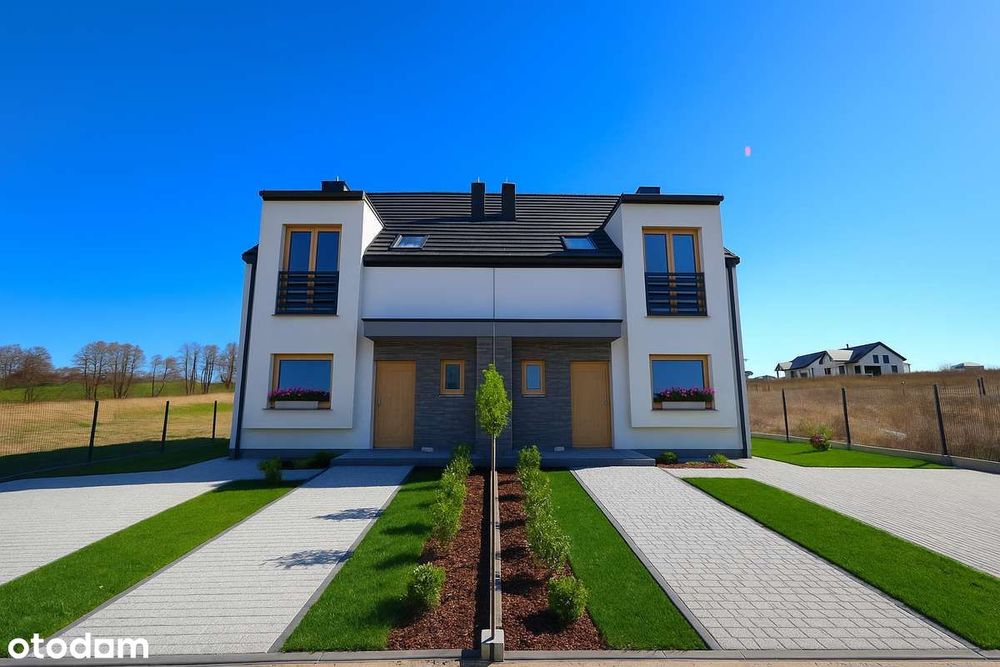 Nowoczesny bliźniak pod Ślężą | 107 m² 2 miejsca  deweloperski Bez PCC