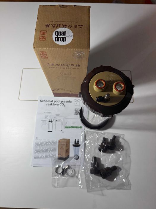 Reaktor dyfuzor CO2 QUALDROP do akwarium Nowy
