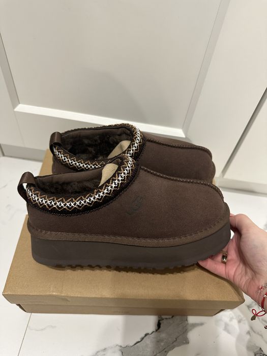 Czekoladowe sniegowce klapki ugg tazz II 36