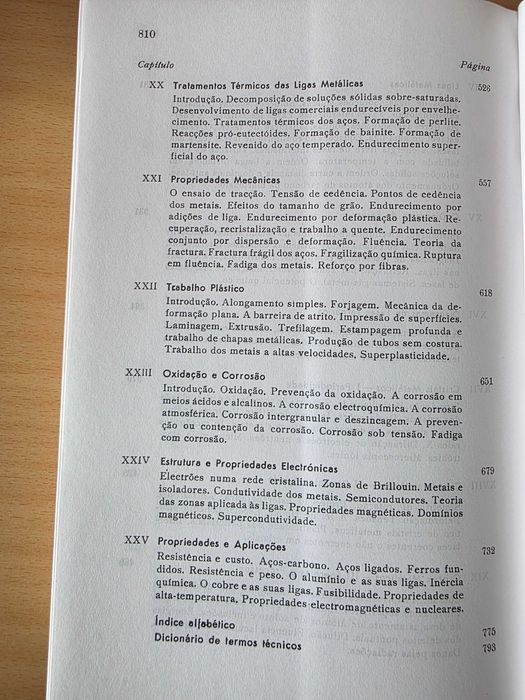 Livro "Introdução à Metalurgia" de Alan H. Cottrell