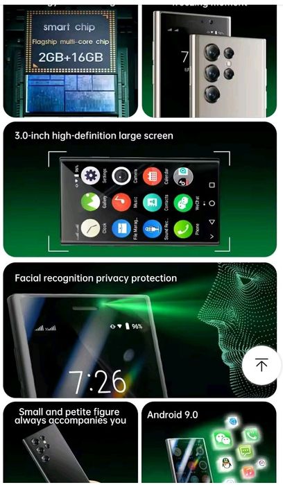 Мини смартфон SOYES XS24 андроид 9 память 2/16