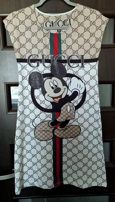 Sukienka letnia GUCCI z Mickey Mouse