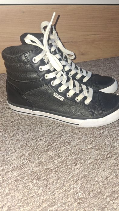 Кожані кеди для дівчинки