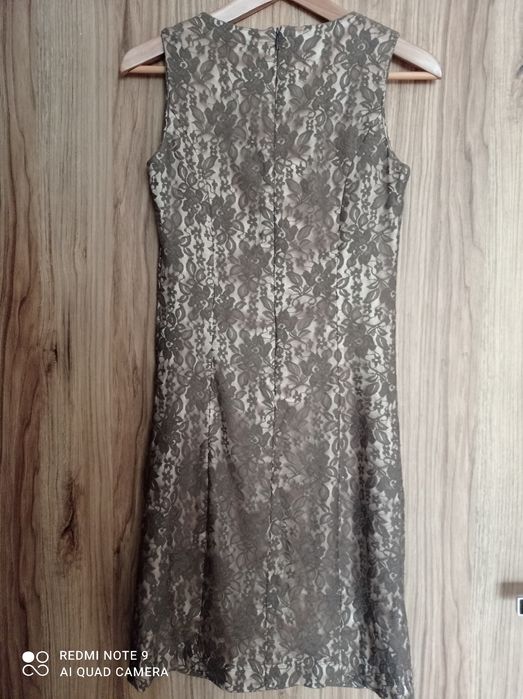 Sukienka wizytowa, na wesele, Komunię, Chrzciny rozmiar 36, koronkowa