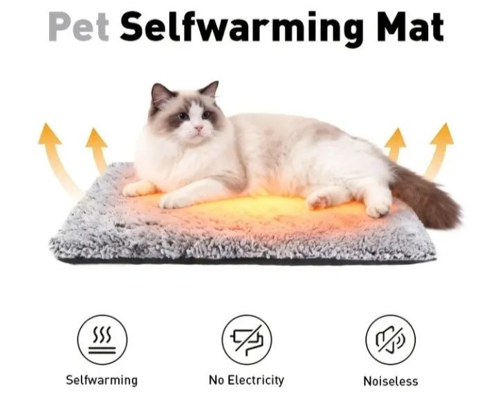 Лежак для котів, термокилимок