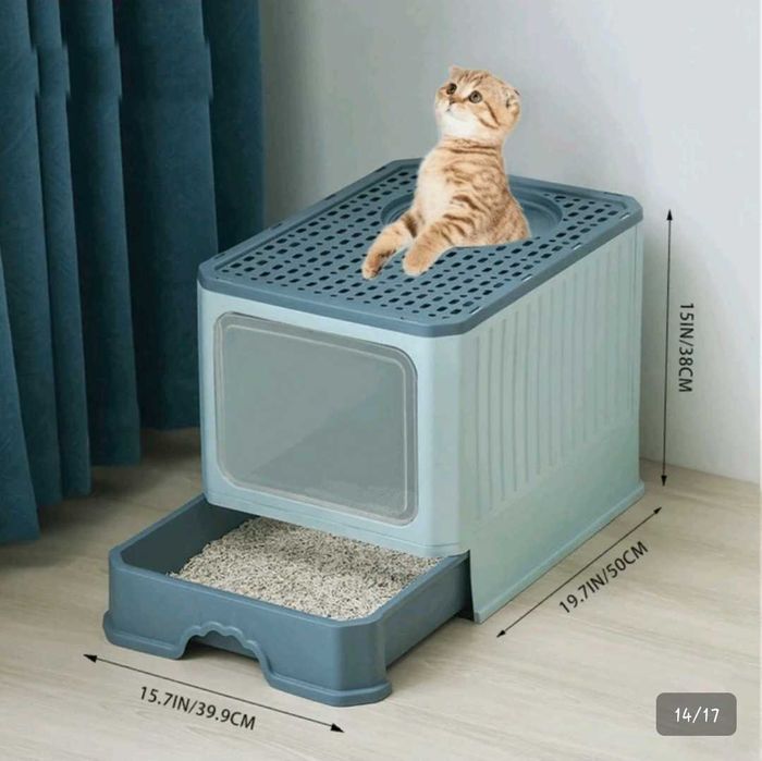 Caixa de Areia Fechada para Gato