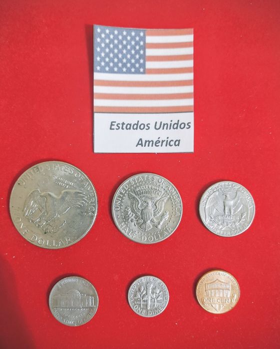 Moedas Estados Unidos (6 uni)