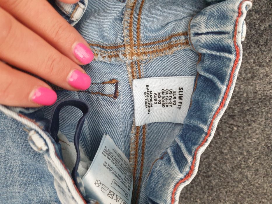 spodnie jeans r.92 slim fit