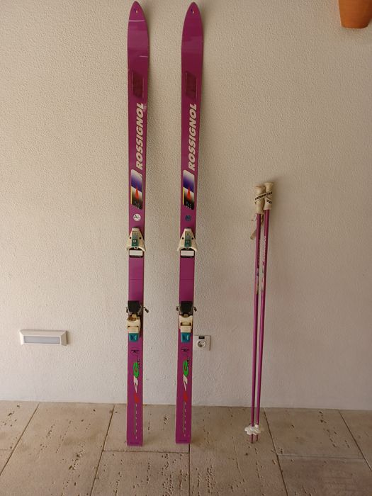 Skis Rossignol +bastões Rossignol