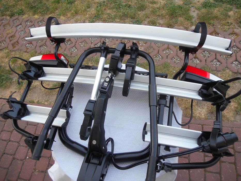 Bagażnik Rowerowy na hak TRZY ROWERY 65kg. Jak Nowy Uchylny