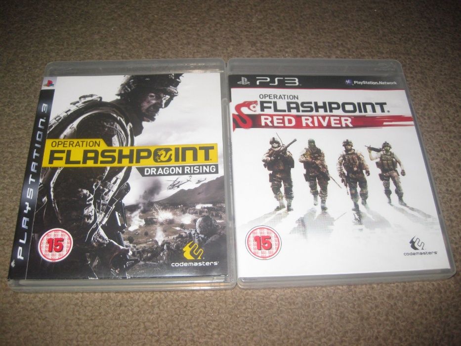 2 Jogos da Saga "Operation Flashpoint" PS3/Impecáveis/Completos!