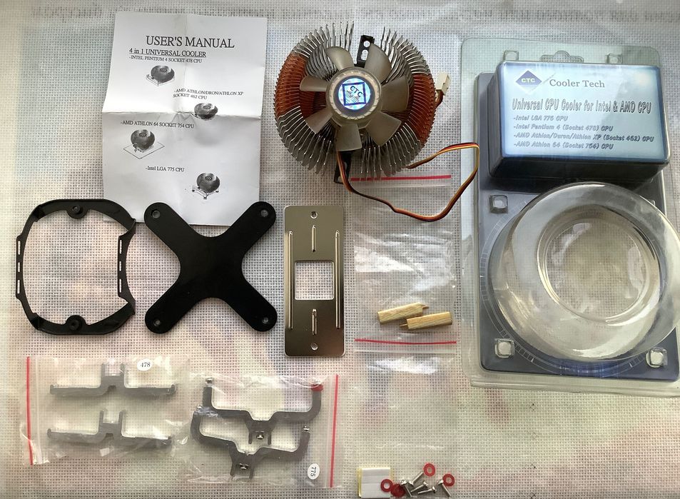 Кулер CTC CT-4in1-CC для процесора Intel 478, 775 та AMD 462, 754