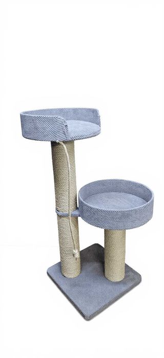 Drapak Wolnostojący 120cm z Dwoma Rozetami – Model Stabilny NR1
