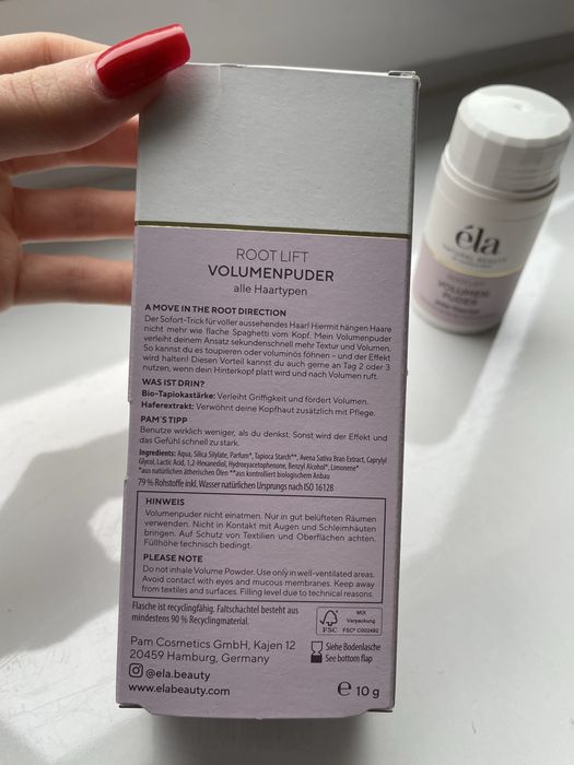 Èla Natural Beauty by Pamela Reif puder objętościowy Root Lift