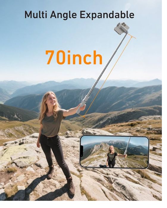 TELESIN Automatycznie otwierany statyw do telefonu 180CM