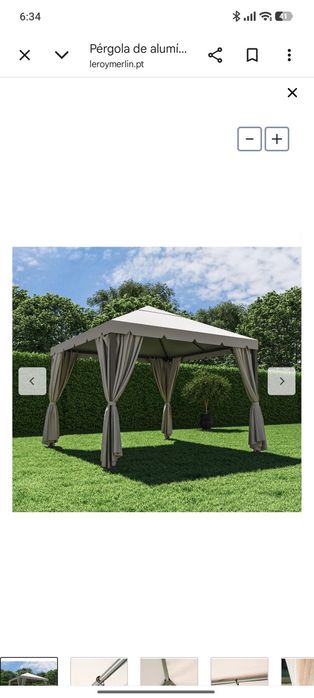 Cobertura e cortinas de Pérgola