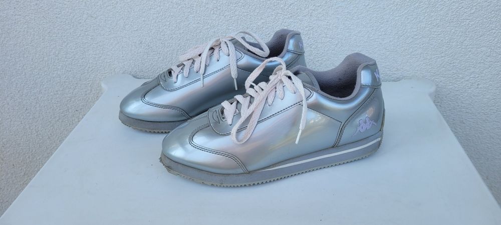 Srebrne sneakersy Kappa rozmiar 41