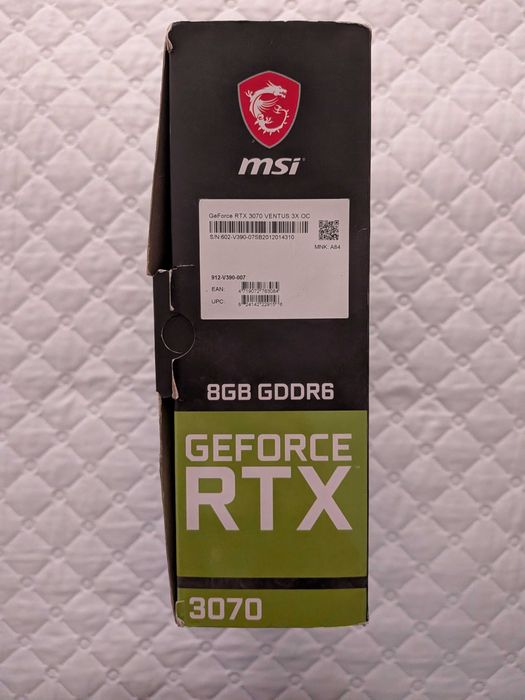 Placa Gráfica MSI RTX 3070 Ventus 3X