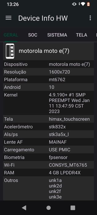 Celular Motorola Moto E7 Usado
