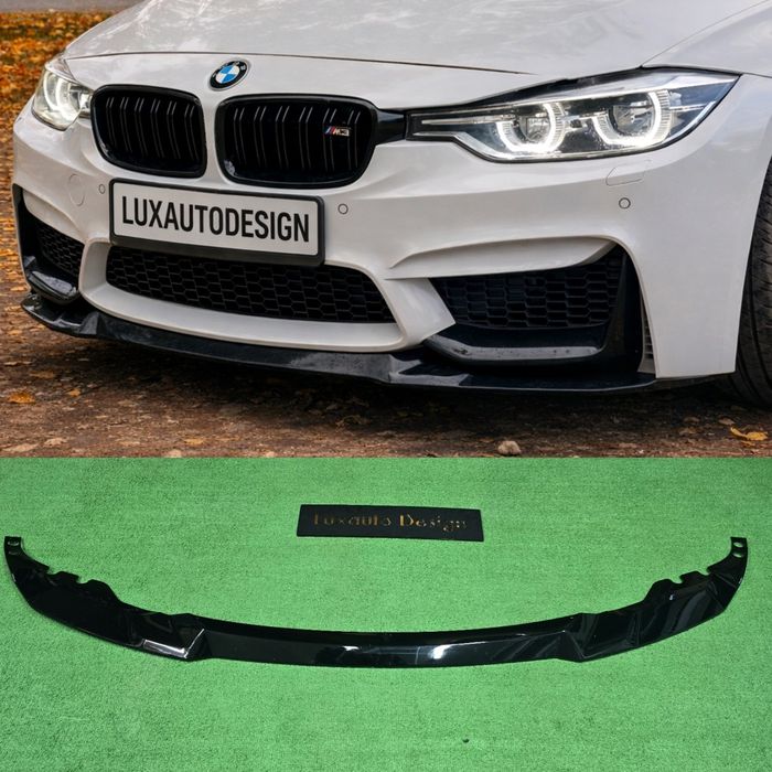 Губа для бампера М3 лук  BMW F30 тюнинг дифузор сплиттер БМВ Ф30