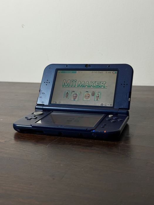 New Nintendo 3DS XL niebieski – zmodowana, oba ekrany z folią ochronną
