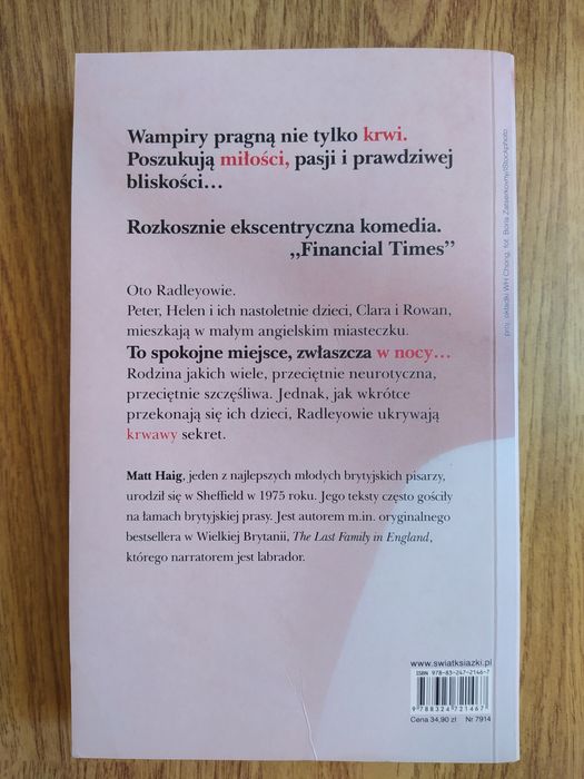 'Radleyowie' - Matt Haig