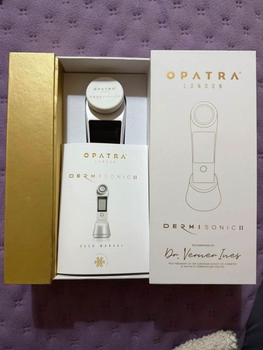 Kit de luxo Opatra London, composto por Dermisonic II, DermiNeck e DermiEye plus. Novo. Inclui fatura e caixa. Garantia vitalícia
