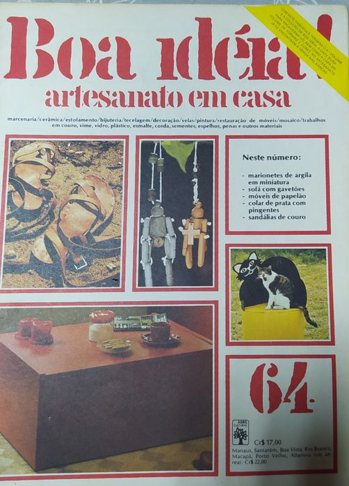 Boa Ideia- 4 Volumes de revistas Artesanato