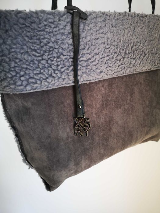 XSRY shopper bag duża szara torebka