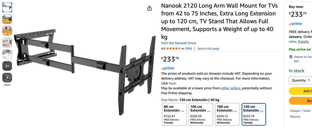Suporte de Parede para TV