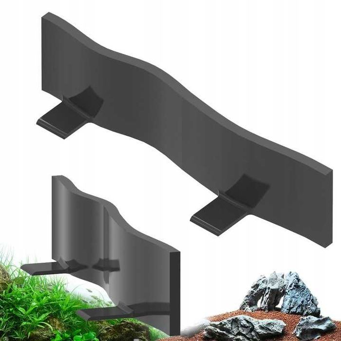 Przegroda do podłoża akwarium 10x2,5 -Dekoracja Ozdoba kryjówka