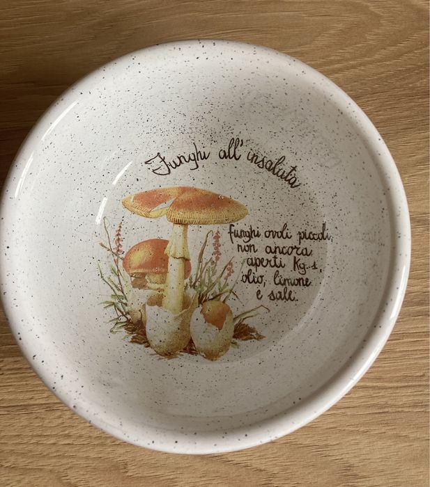 Włoski półmisek z salaterką