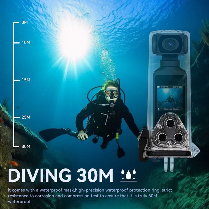 Câmara de Ação 4K Ultra HD | Wi-Fi | Estabilização e Áudio (Nova)