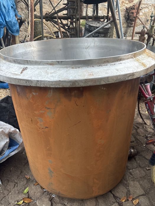 Deposito aberto em inox
