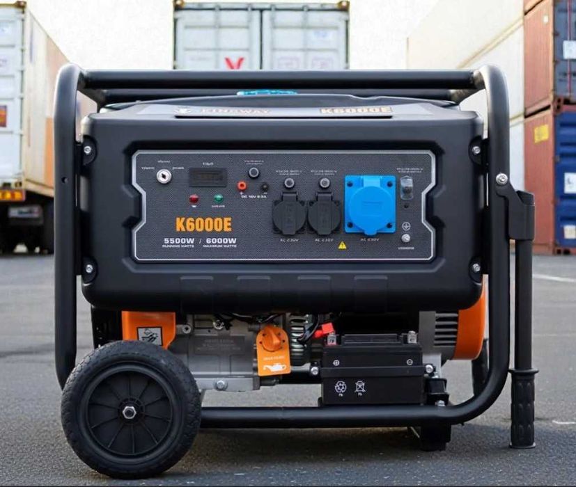 Генератор бензиновий Kingway K6000E Двигун R420 мідна обмотка AVR