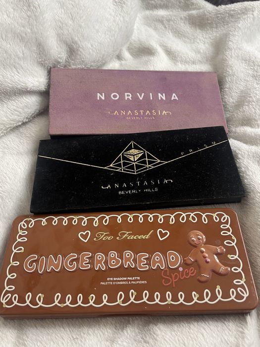 Тени Anastasia Beverly Hills, too faced gingerbread
