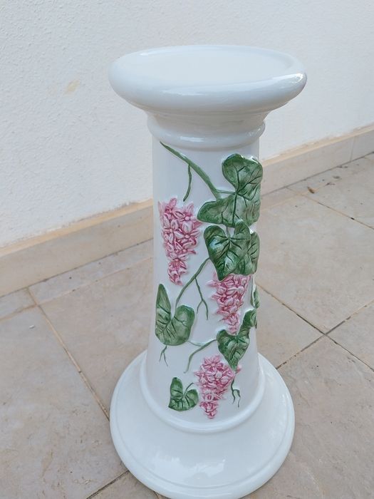 Coluna em cerâmica RCCL para vaso flores
