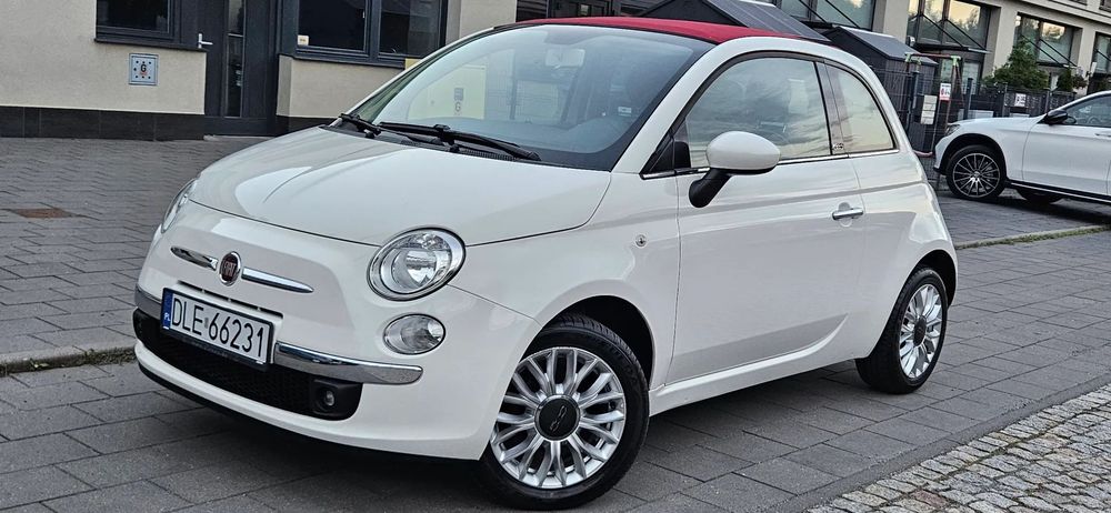 Fiat 500 C 1.2 70KM Benzyna_CABRIO!_Lounge!_2015r._Klimatyzacja_Zarejestrowany