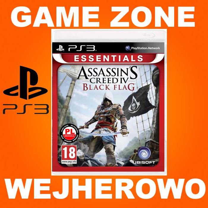 Assassin's Creed 4 Black Flag PS3 + PS3 Slim =PŁYTA PL sklep Wejherowo