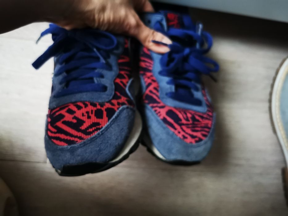 Buty sportowe damskie niebieskie różowa panterka Nike Air r. 39