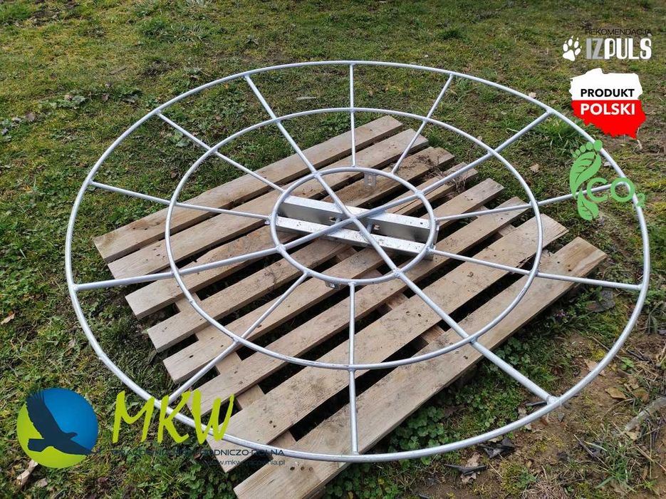 Plataforma de nidificação para cegonha – modelo Estrutura metálica MKW para postes elétricos