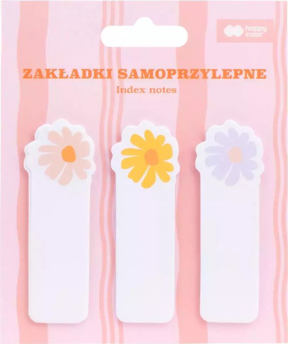 Zakładki samoprzylepne BLOOM-Kwiatki Happy Color 3 szt.. Happy Color. Nowy Produkt