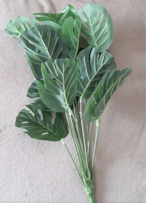 Штучний вазон монстера, декор, искусственный вазон
