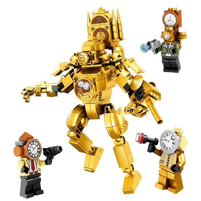 Лего Скибиди Туалет большой Клок-мен, 462 детали. Lego Skibidi Toilet