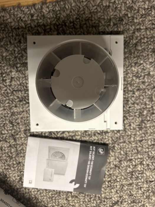 Extrator de WC da S&P silent 100 ecowatt de 12 V